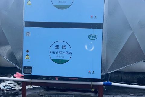 花之林人文茶社成功安装速腾商用油烟净化器
